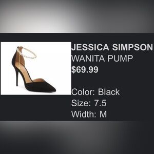 Jessica Simpson Black Heels